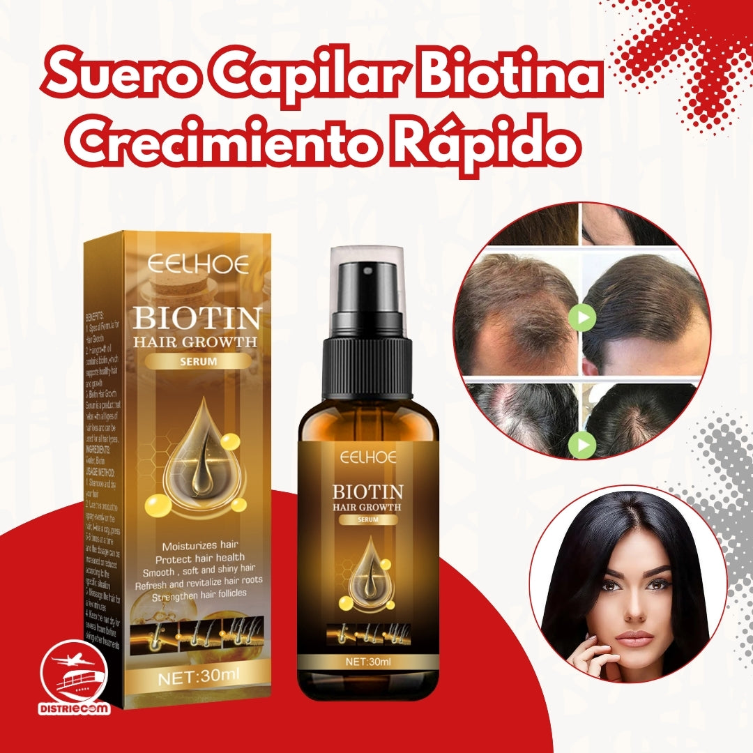 SUERO CAPILAR BIOTINA CRECIMIENTO RÁPIDO