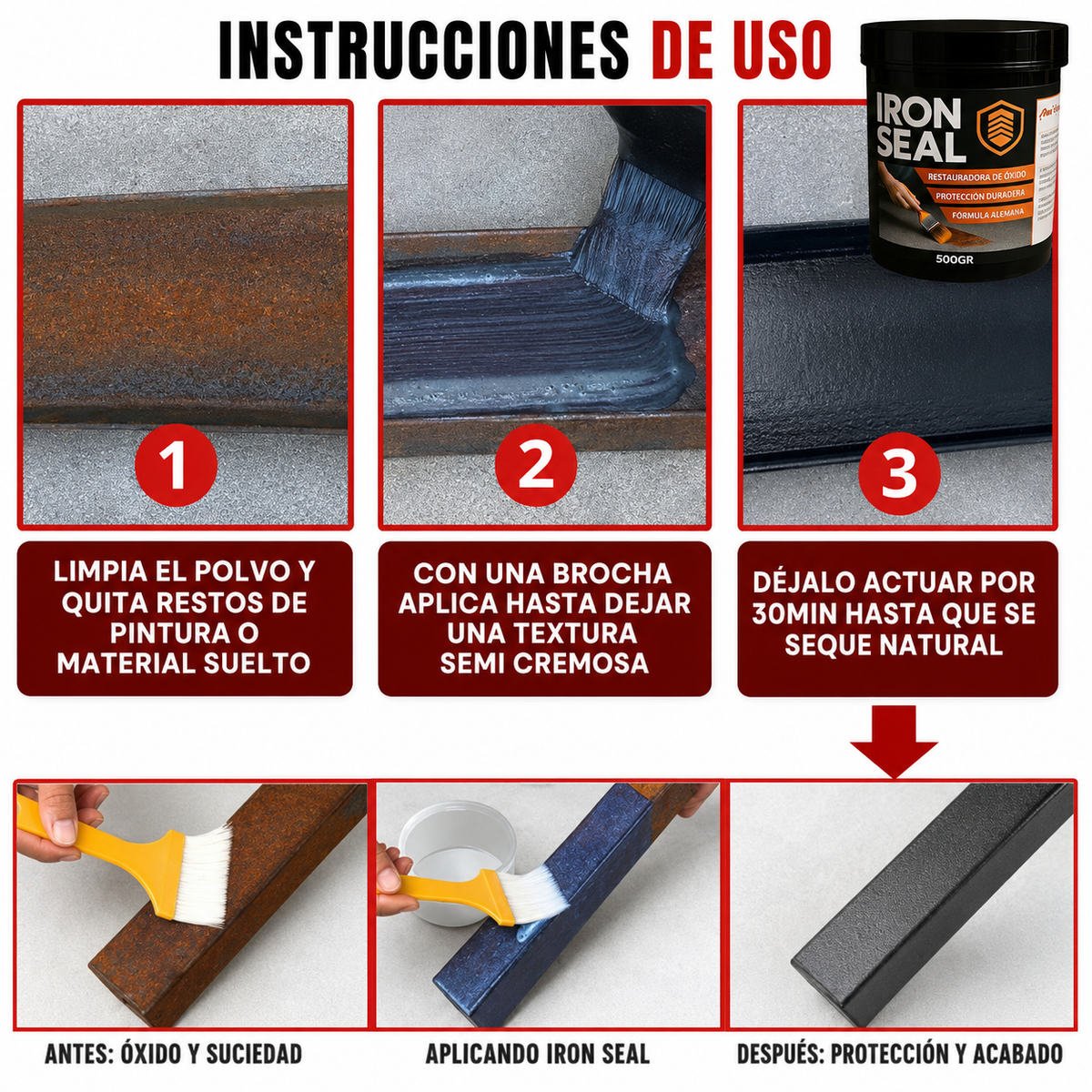 🎨 IRON SEAL ANTIOXIDO X 500ML + OBSEQUIO 🎁