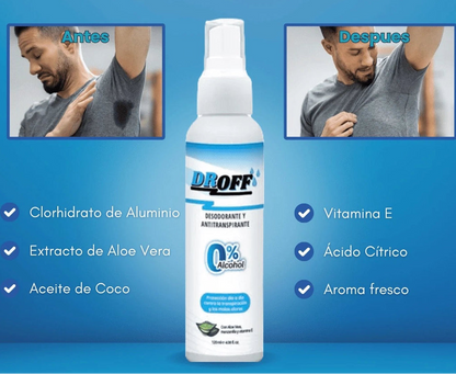 DrOFF 👨🏻‍⚕️ - SUDOR 0%🚫 - CONFIANZA 100% ✅ - TARRO POR 60ML - DURA 3 MESES