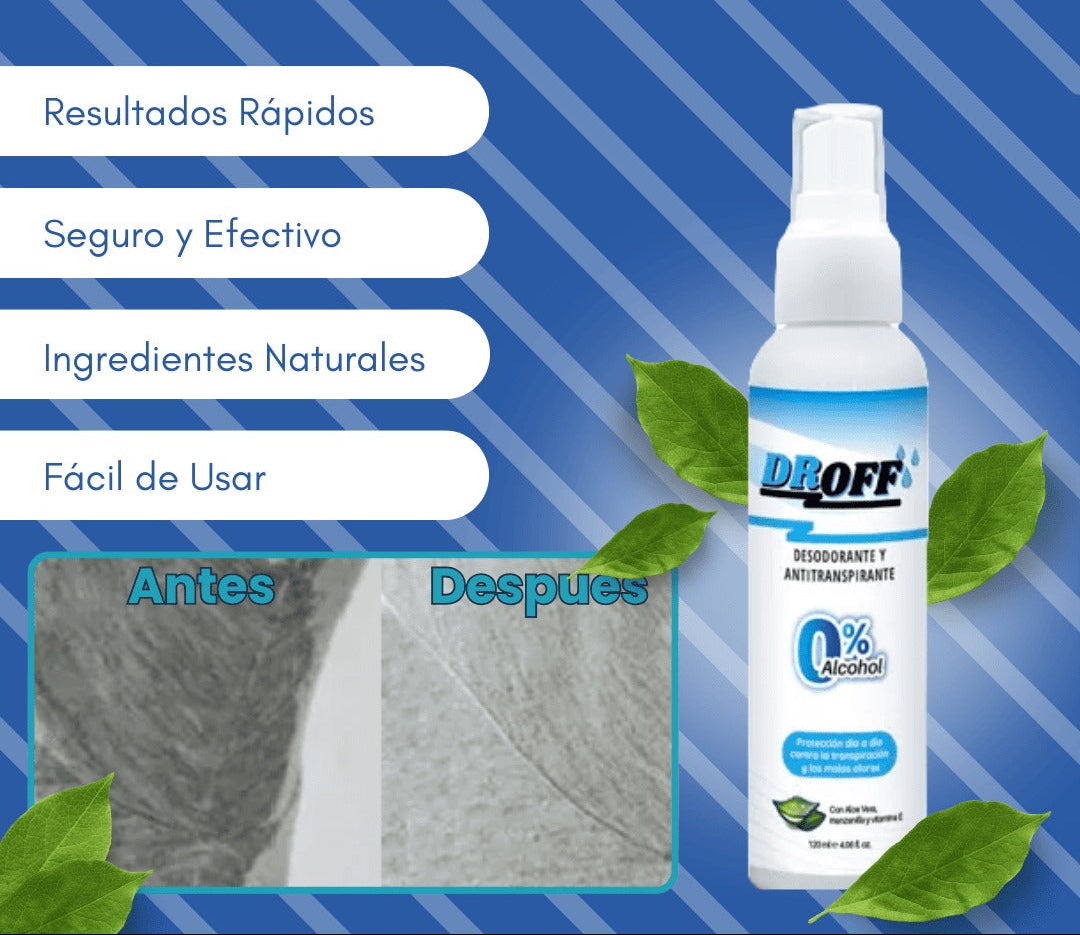 DrOFF 👨🏻‍⚕️ - SUDOR 0%🚫 - CONFIANZA 100% ✅ - TARRO POR 60ML - DURA 3 MESES